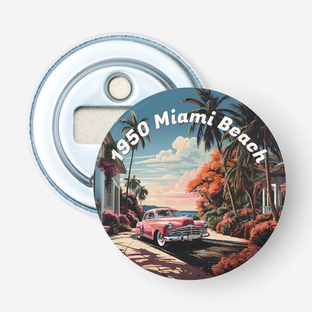 1950s Miami Beach garden villa Bottle Opener (Front)