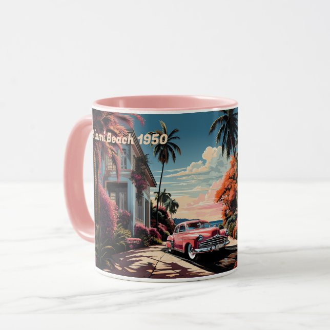 1950s Miami Beach garden villa Mug (Front Left)
