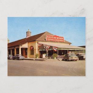 1950's New Orleans view of Café du Monde Postcard