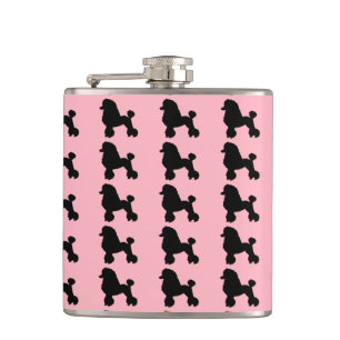 1950s Pink Poodle Skirt Inspired Flask
