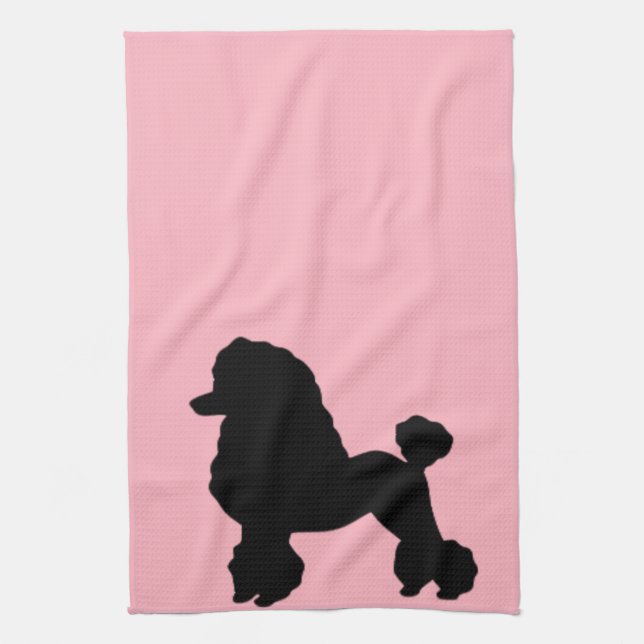 1950's Pink Poodle Skirt Inspired Kitchen Towels (Vertical)