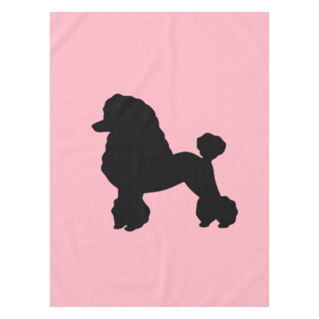 1950's Pink Poodle Skirt Inspired Tablecloth (Front)