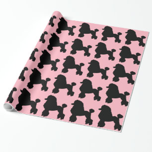 1950s Pink Poodle Skirt Inspired Wrapping Paper