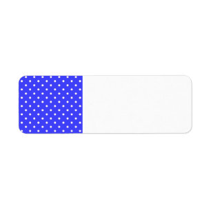 1950s Purplish Blue with white polksa dots