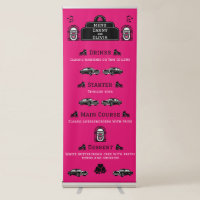1950s Retro Diner Wedding Menu