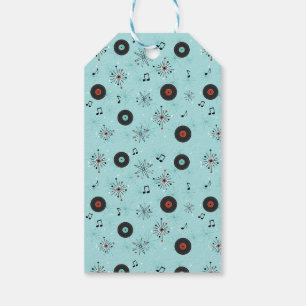 1950s Retro Music Records Gift Tags