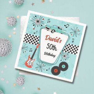 1950's Retro Party  Napkin