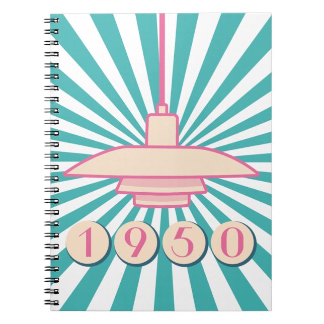 1950s Retro Revival Notebook.  Notebook (Front)