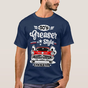 1950s Rockabilly 50s Greaser Sock Hop Costume Rock T-Shirt