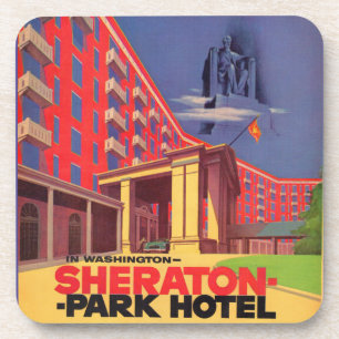 1950s Sheraton Park Hotel - Washington, DC ad BEAU Coaster