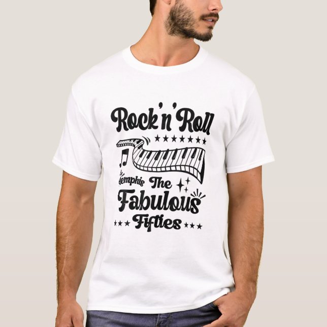 1950S Sock Hop Costume Retro 50S Rockabilly Vintag T-Shirt (Front)