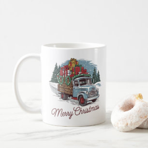 1950s-style Classic truck Christmas Coffee Mug