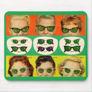 1950s sunglasses ad image mouse mat