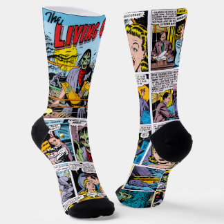 1950's The Living GHOST! Comic Strip Socks