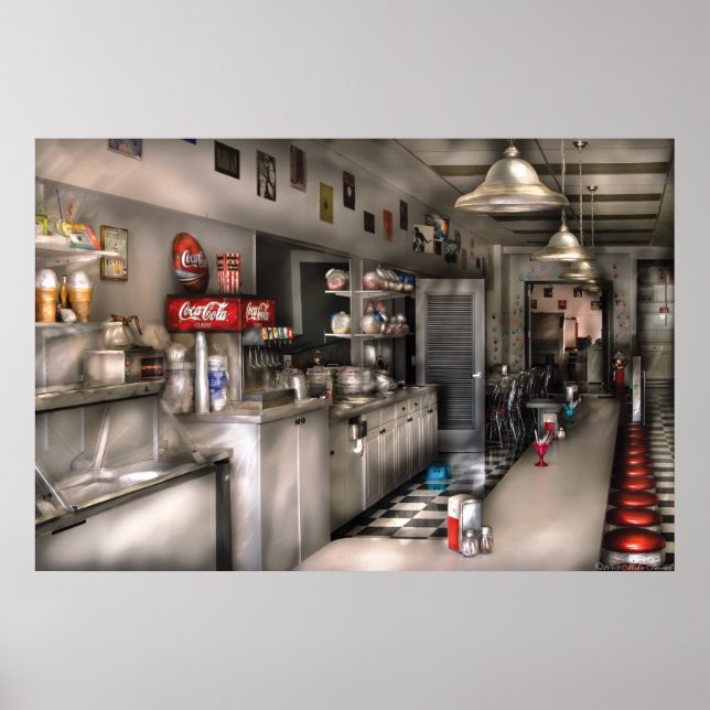 1950's -  The Soda Fountain Poster (Front)