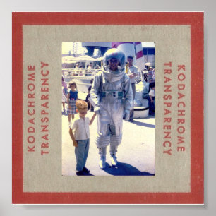 1950s Theme Park Astronaut  Poster