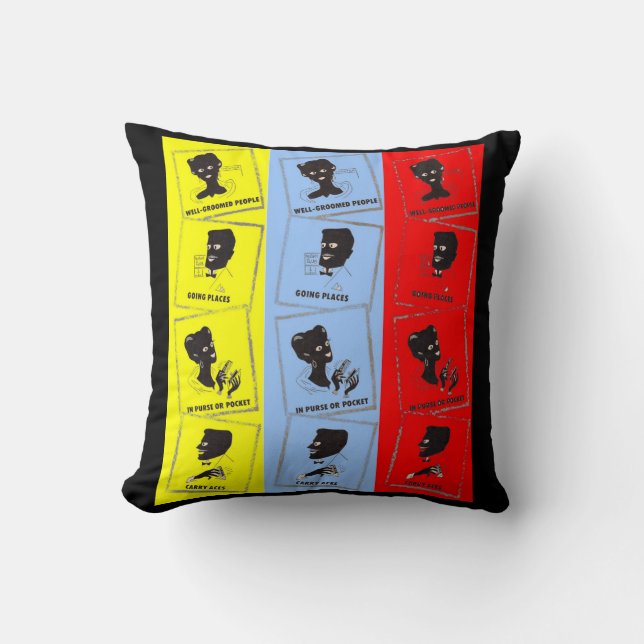 1950s three aces for Ace combs Cushion (Front)