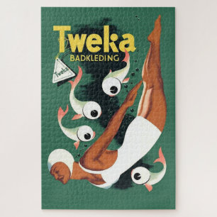 1950s Tweka swimsuit ad Jigsaw Puzzle