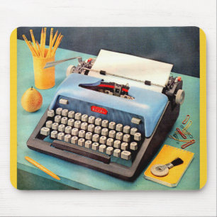 1950s typewriter ad image mouse mat