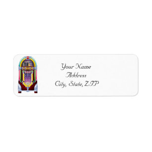 1950s Vintage Jukebox Return Address