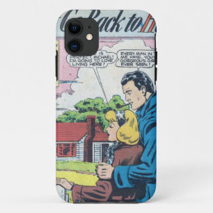 1950s Vintage Romantic Comic iPhone 11 Case
