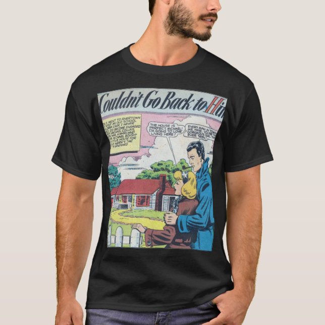 1950s Vintage Romantic Comic T-Shirt (Front)