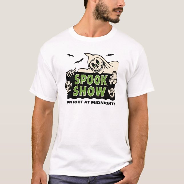 1950s Vintage Spook Show Poster Art T-Shirt (Front)