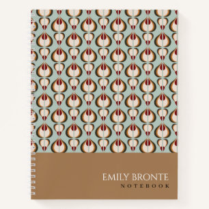 1950's vintage wallpaper Personalised Notebook