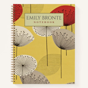1950's vintage wallpaper Personalised Notebook