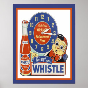 1950's Whistle Soda Pop Advertisement Poster