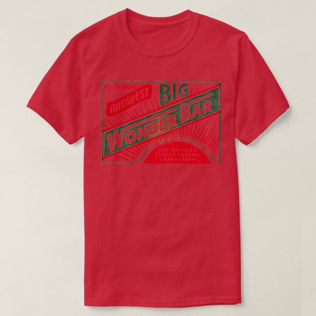 1950s Wonder Bar Ice Cream T-Shirt (Design Front)
