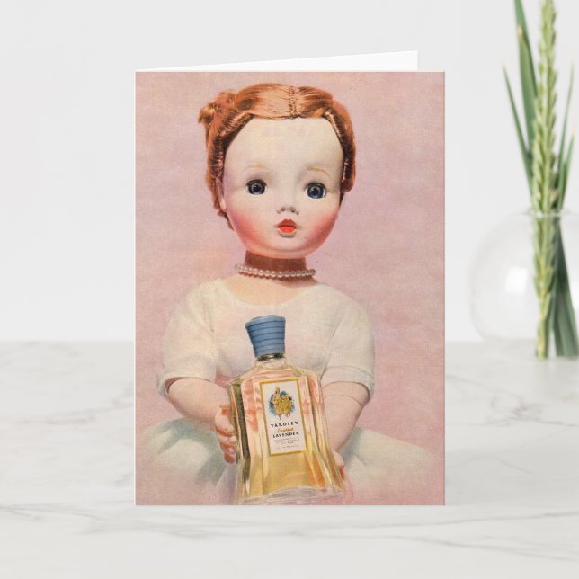 1950s Yardley ad with Madame Alexander doll Card (Front)