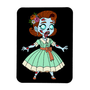 1950s Zombie Girl Magnet