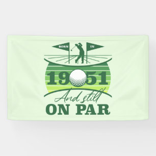 1951 70th Birthday Golf Lover Banner