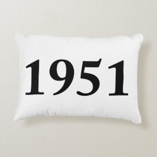 1951 for birthdays, anniversaries, celebrations decorative cushion