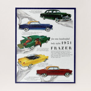 1951 Frazer automobile ad Jigsaw Puzzle