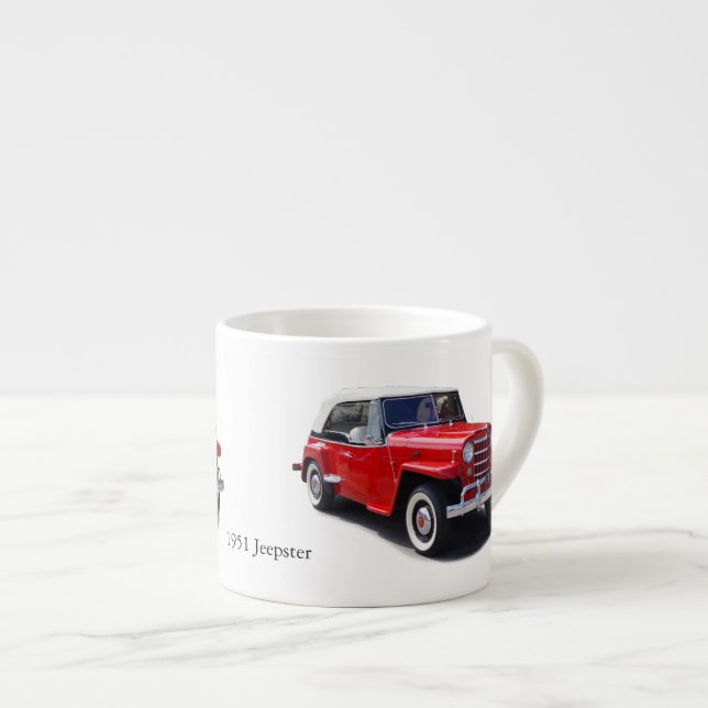 1951 Jeepster espresso mug (Front Right)