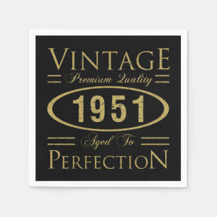 1951 Premium Quality 70th Birthday Napkin