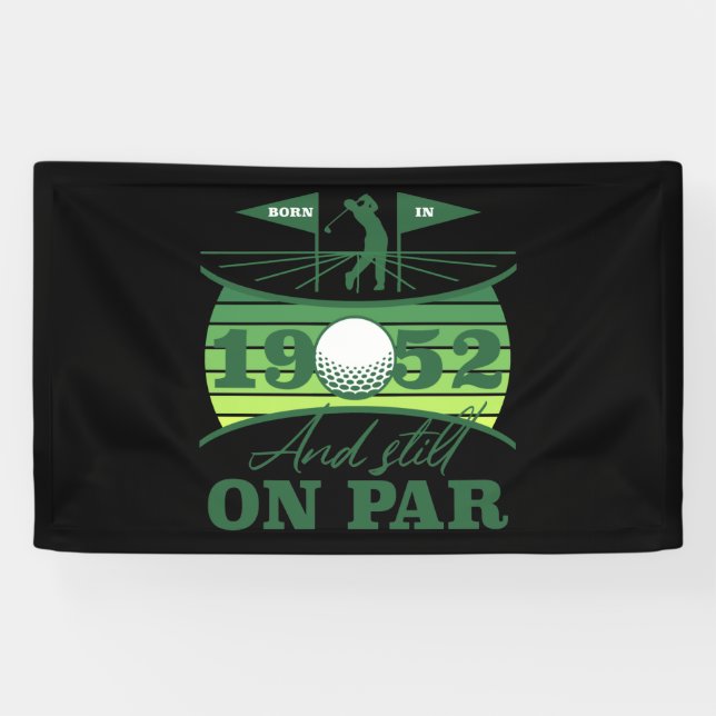 1952 70th Birthday Golf Lover Banner (Horizontal)