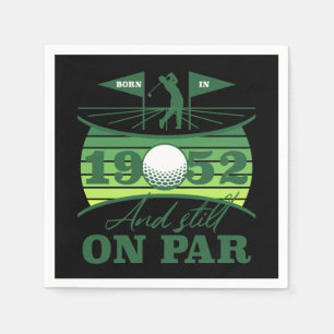 1952 70th Birthday Golf Lover Napkin