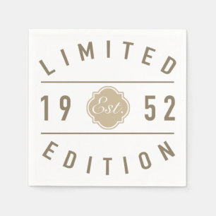 1952 70th Birthday Limited Edition Napkin