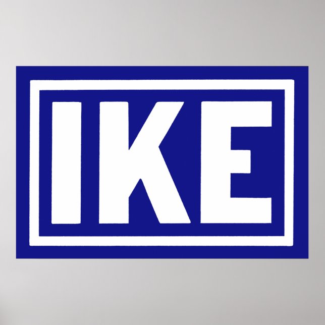 1952 Blue Ike Poster (Front)