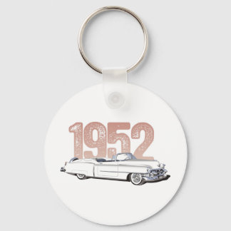 1952 Cadillac Coupe De Ville, white convertible Key Ring