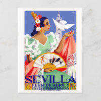 1952 Seville Spain April Fair Poster