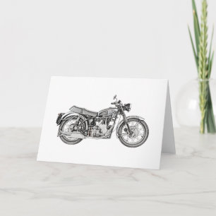 1952 Velocette Venom Motorcycle Large Greeting Card