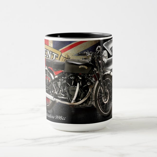 1952 Vincent Black Shadow 998cc Motorbike Mug (Center)