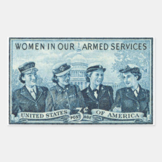 1952 Women in US Armed Services Rectangular Sticker