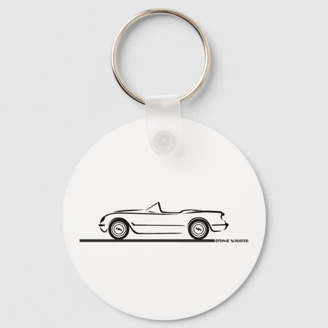 1953 1954 1955 Corvette Key Ring (Front)
