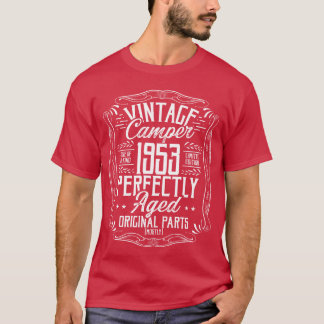1953 Birthday Idea Camper Scout Camping 1953 retro T-Shirt