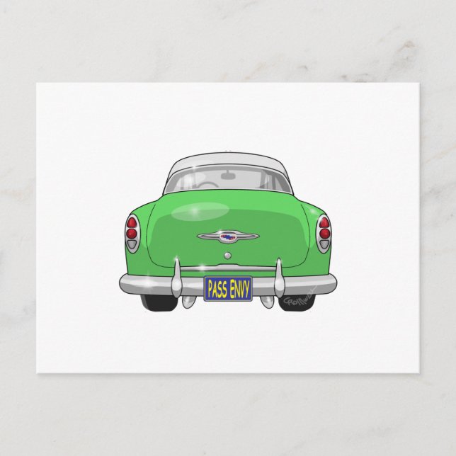 1953 Chevrolet Bel Air Pass Envy Postcard (Front)